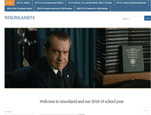 Tablet Screenshot of nixonland74.com